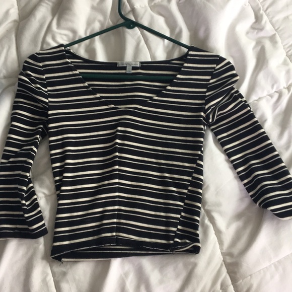 Charlotte Russe Tops - Striped cropped top